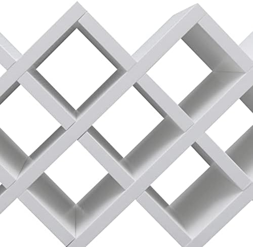 10 Grids Wine Bottles Rack White