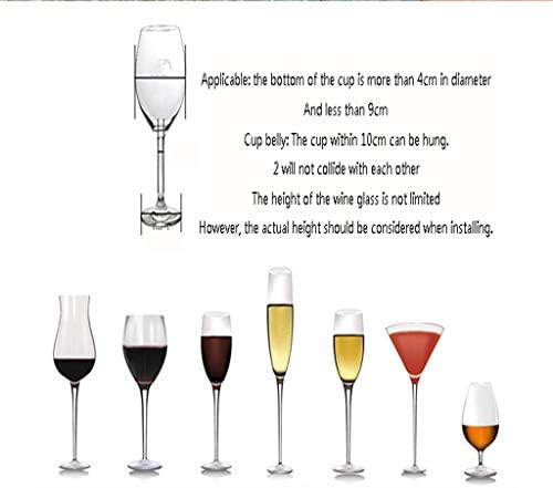 ZJDYDY Wall-Mounted Wine Rack with Adjustable Height 1