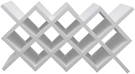 PiaoCaiYin Wall-Mounted Wine Rack 10 Grids