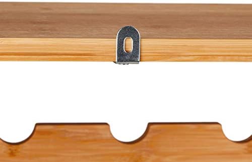Relaxdays Natural Wine Rack 94 x 47 x 29 cm