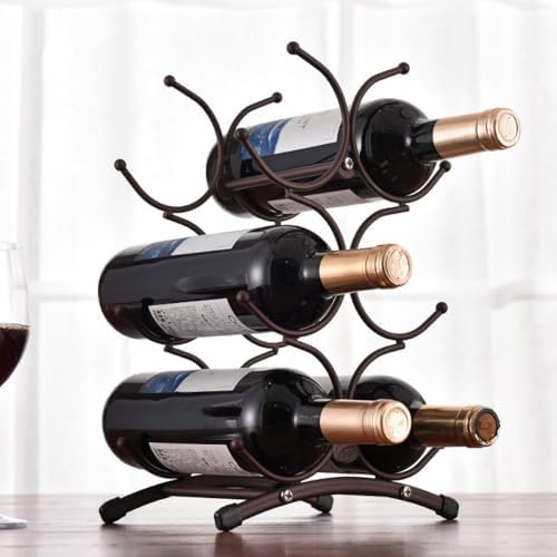 Fantasee 6 Bottle Tabletop Wine Rack Holder 1