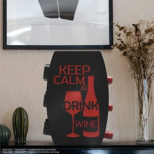 Mango Steam Two-Tone Wine Rack Black Red
