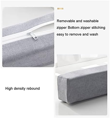 Long Bed Gap Filler Support Pillow Beige 20X8X80cm