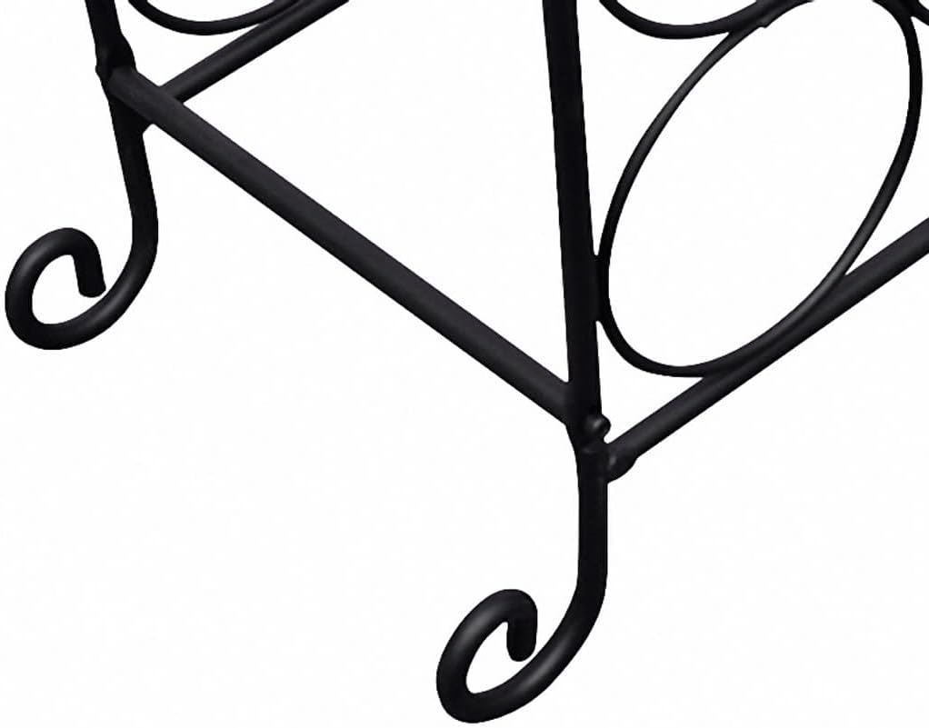 WEHUOSIF 21 Bottle Metal Wine Rack - Retro Style