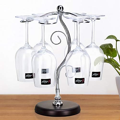 FIAMER Tabletop Wine Glass Holder Metal Storage Rack 1