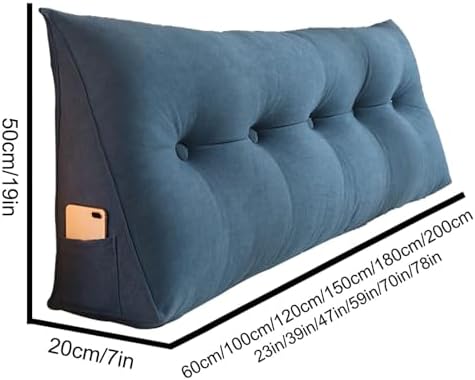 HIOSIEFUO Triangular Reading Pillow for Neck and Lumbar Support