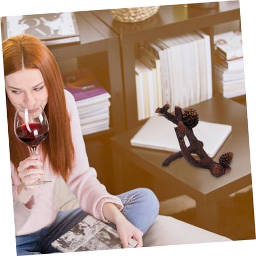 SHOWERORO 1pc Single Bottle Resin Wine Rack