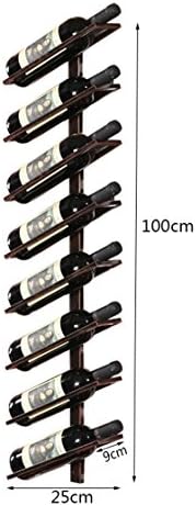 LUNEZY Metal Wine Racks Wall Holder - Rustic Design