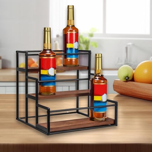 3 Tier Syrup Bottle Display Rack for Coffee Bar