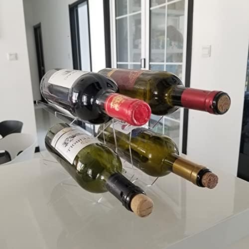HUHAORAN2021 Tabletop Wine Rack Black