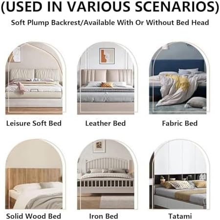 HACSYP Triangular Headboard Pillow - 10cm Thick Padded Cover for Bed and Sofa