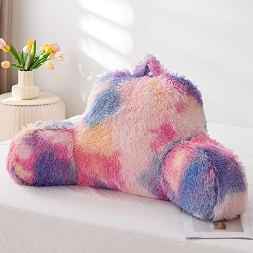 A Nice Night Faux Fur Reading Pillow with Carry Handle