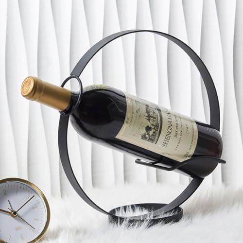 Modern Metal Wine Rack - Freestanding Countertop Holder