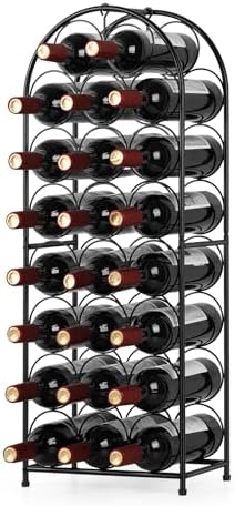 ETELI 23 Bottles Freestanding Metal Wine Rack Cabinet