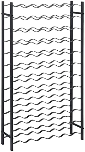 Freestanding Wine Rack for 72 Bottles Black Iron