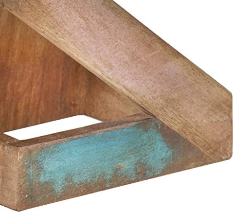 WEHUOSIF Solid Reclaimed Wood 5-Bottle Wine Rack