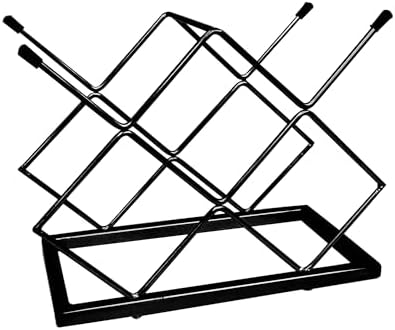 Nu Steel 5 Bottles Tabletop Wine Rack Black