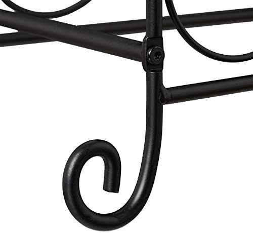 Relaxdays Black Wine Rack for 21 Bottles