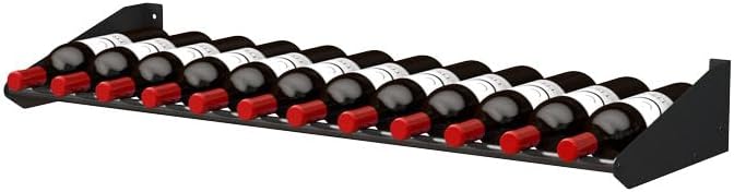 Ultra Wine Racks Showcase Cork Out Row - Black 12 Bottle