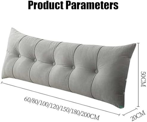 XHSUEN Back Cushion for Bed with Removable Cover