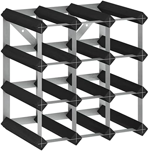 vidaXL Solid Wood Wine Rack for 42 Bottles
