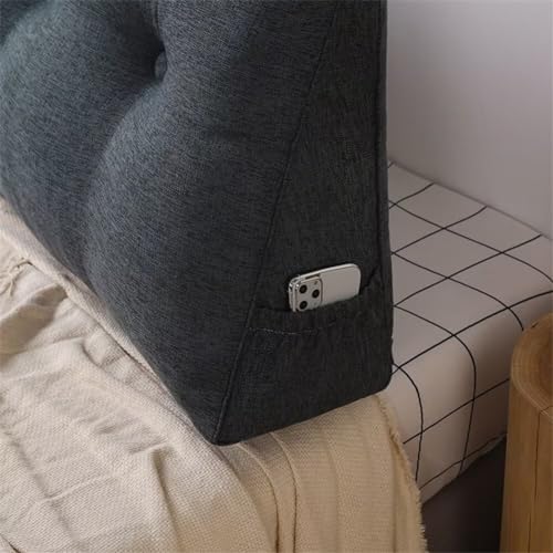 VClife Wedge Headboard Pillow Dark Grey
