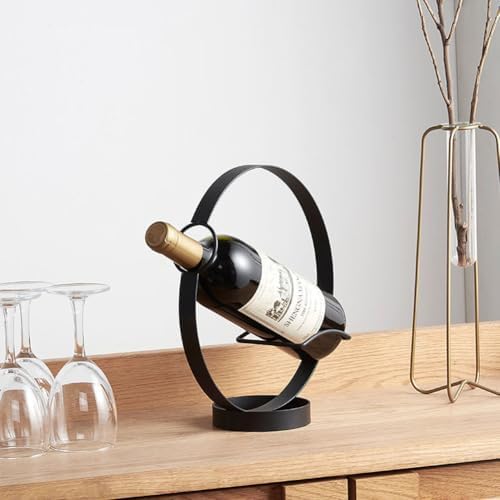 Modern Metal Wine Rack - Freestanding Countertop Holder