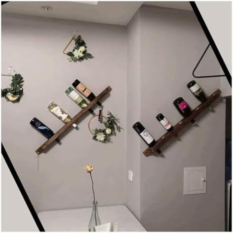 Wall-Mounted Wine Rack for Kitchen and Bar