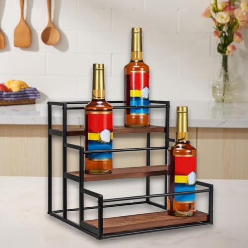 3 Tier Syrup Bottle Display Rack for Coffee Bar