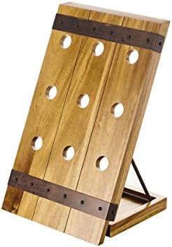 Gourmet Basics by Mikasa 9-Bottle Acacia Wine Rack