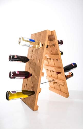 American WineKraft Rustic Wood Wine Rack 24 Bottle