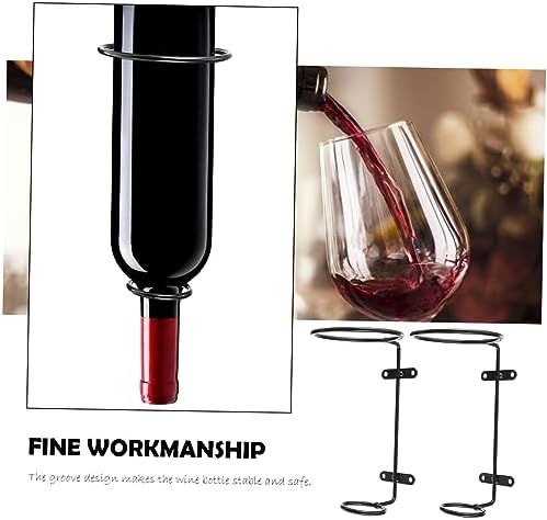 BIUDECO 6pcs Iron Wall Wine Racks