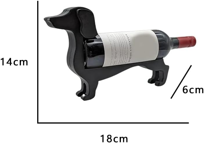 Dachshund Wine Bottle Holder Bar Decor Stand