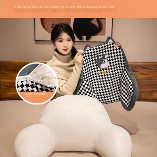 Comfort Plaid Neck Pillow with Cute Design