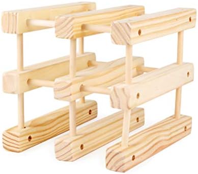 DOITOOL Wood Wine Holder Countertop Wine Rack