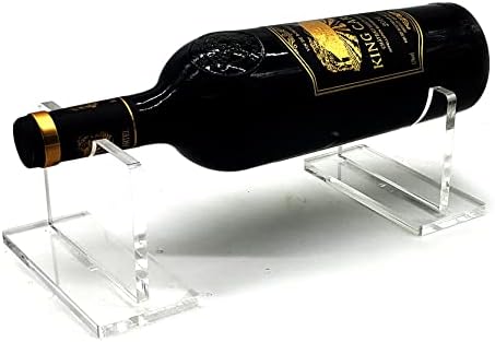 B21design Floating Acrylic Wine Holder Stand Rack