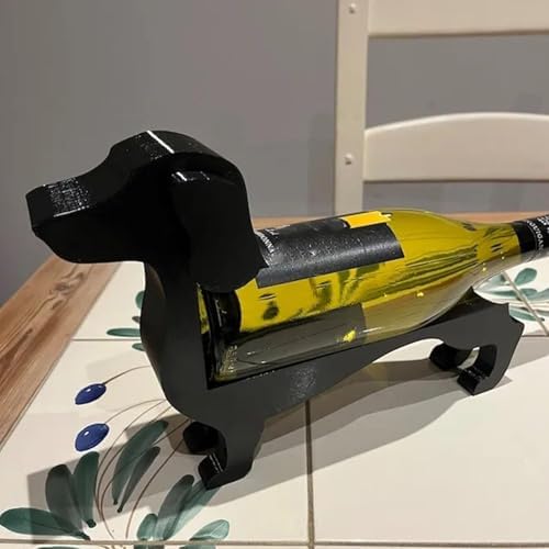 Dachshund Wine Bottle Holder Bar Decor Stand