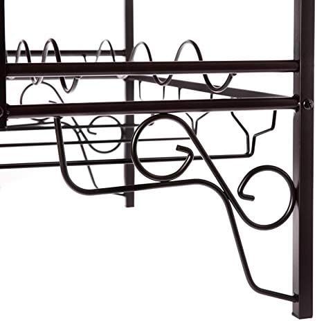 Home Zone Living Wine Rack - Freestanding 6-Bottle Storage