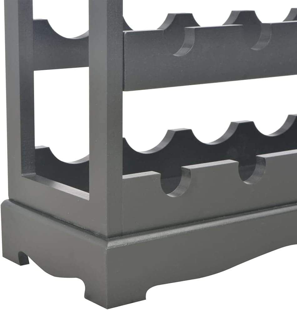 YITHOPI Freestanding Wine Rack Black 276x89x278