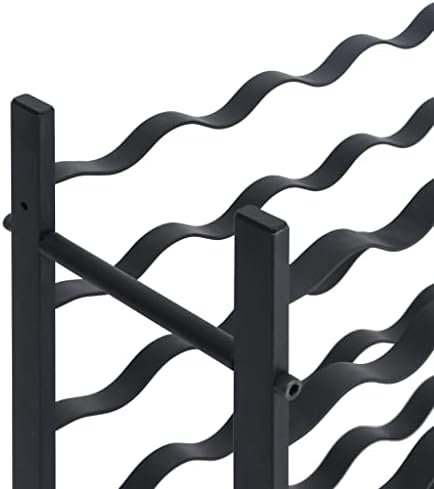 Freestanding Wine Rack for 72 Bottles Black Iron