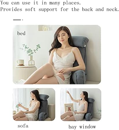 SARUEL Extra Large Lumbar Support Reading Pillow with Neck and Arm Rest