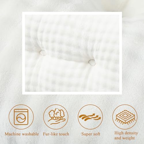 Wenqik Triangular Headboard Reading Pillow with Removable Cover