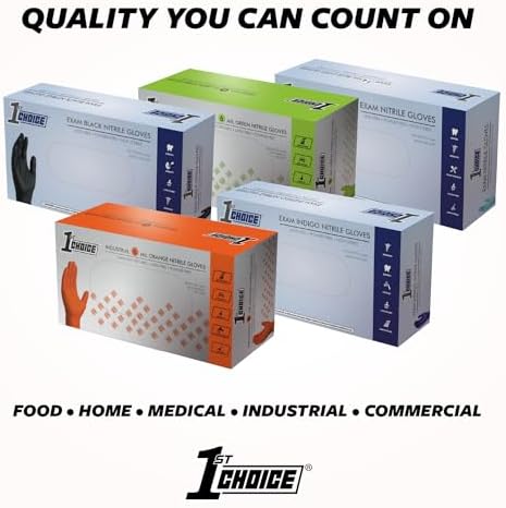 1st Choice Nitrile Gloves 5 Mil Black XL