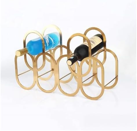 OXOAMP Freestanding Metal Wine Rack Gold