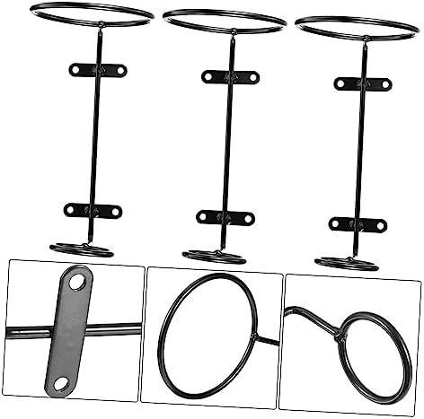 PRETYZOOM 6pcs Iron Wine Rack Display Holder