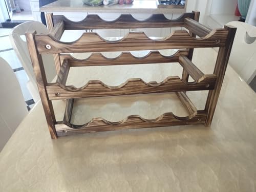 LoongZDD 3-Tier Stackable Wine Rack for 12 Bottles