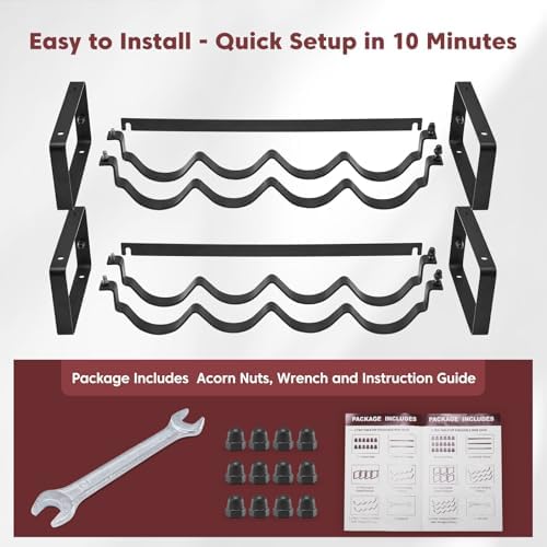ICOHOT 2 Tier 3 Tier Stackable Wine Rack Bundle