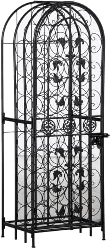 DESIGNSCAPE3D Wine Rack Cabinet - Secure 45-Bottle Storage