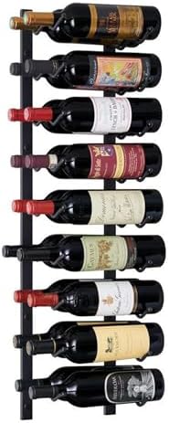 Wine Enthusiast NFINITY 18 Bottle Wall Wine Rack Black