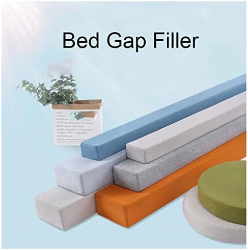 Dark Brown Bed Gap Filler Pillow Cushion 20X15X50cm